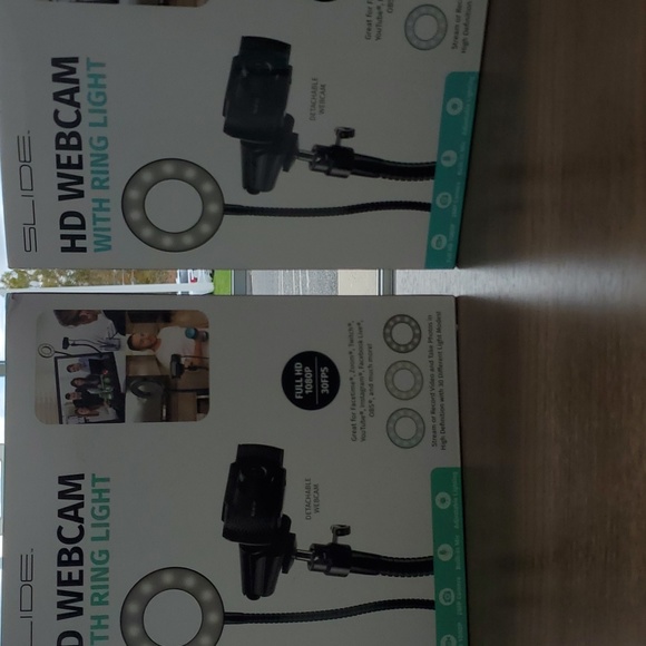 🔵 🆕 Slide HD webcam with ring light full HD 1080p - Picture 10 of 11